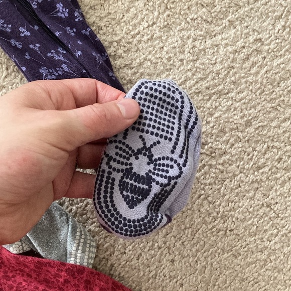 Lot of 3 Burt’s Bees Baby Footed Zipper Sleepers - Picture 6 of 6